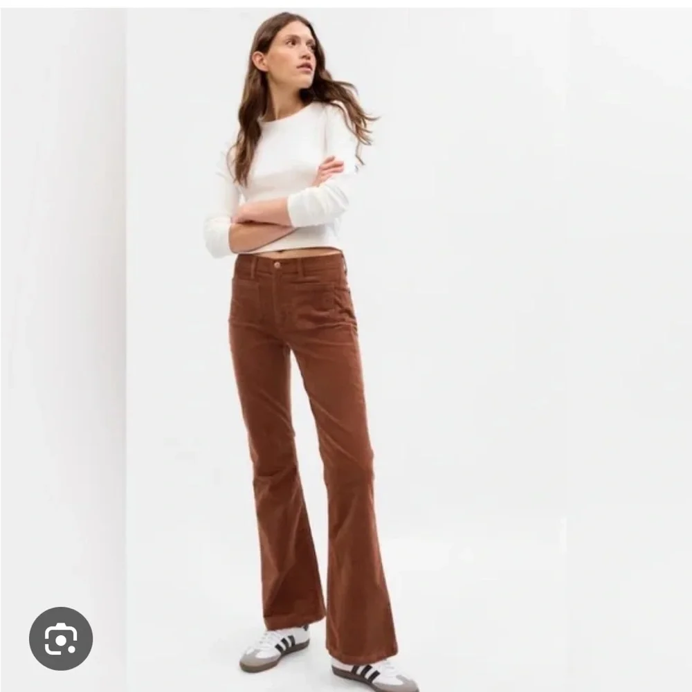 High Rise Flare 70s Cords Pants Petite Length - Picture 1 of 6